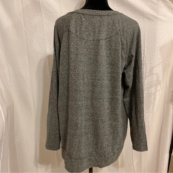 Christmas gray Women’s Sweatshirt (holiday Time) with ornaments size 0X. - Picture 3 of 7